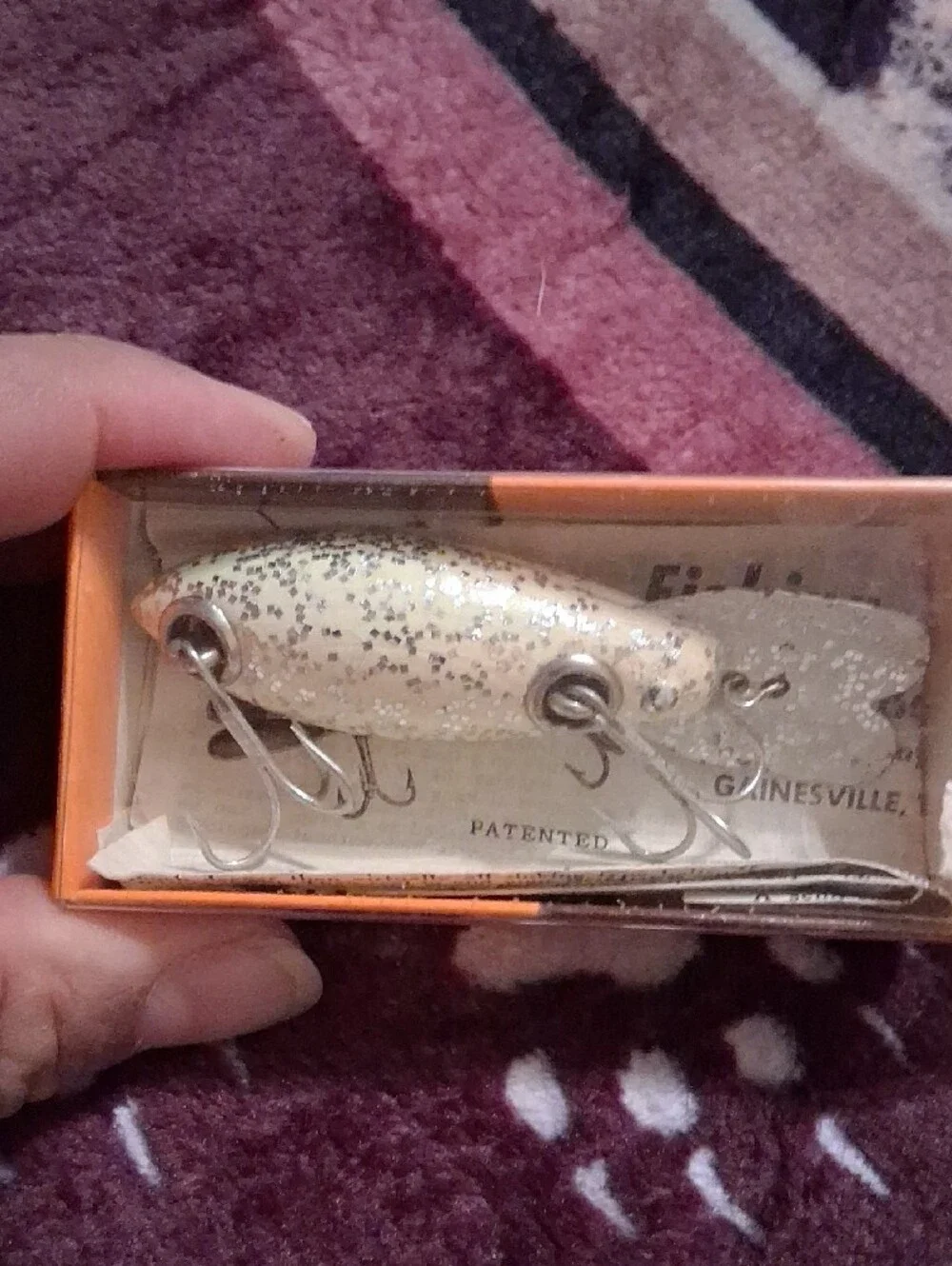 Vintage Thumper Ball Bearing Swivel Fishing Lure - - Black/Gold